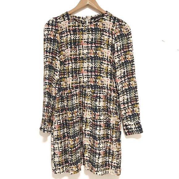 Zara Dresses & Skirts - Zara women woven lined multicolored viscose dress
